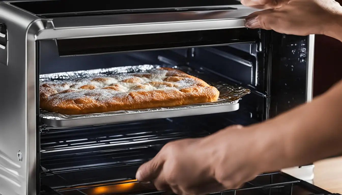 can you put aluminum foil in a convection toaster oven