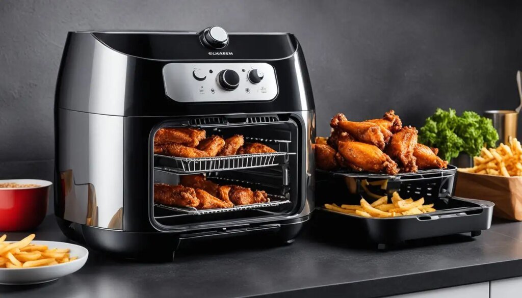 can you use two racks in an air fryer