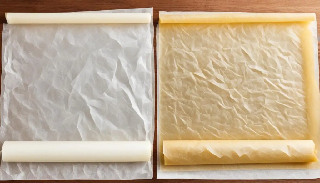 difference between parchment paper and wax paper