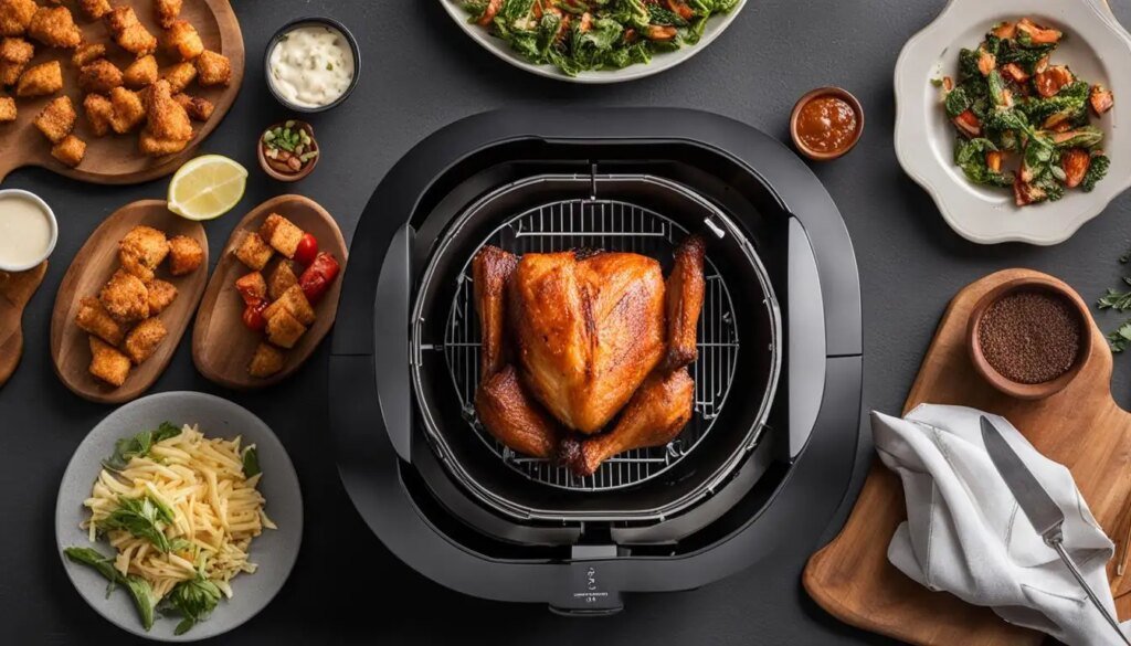 how to use the rotisserie in an air fryer