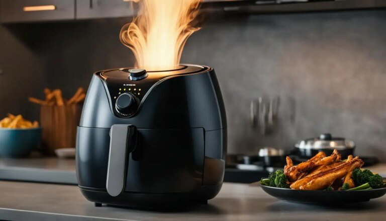 air fryer catches fire