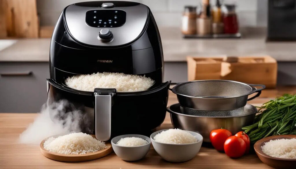 challenges of cooking raw rice in an air fryer