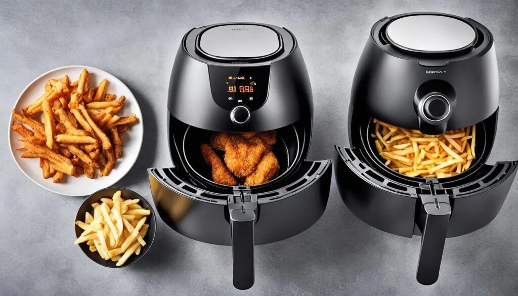 comparing air fryers vs. traditional fryers